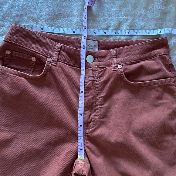 CLOSED Women's Corduroy Pants Made in Italy Size 28 Copper Orange Casual - Picture 8 of 8